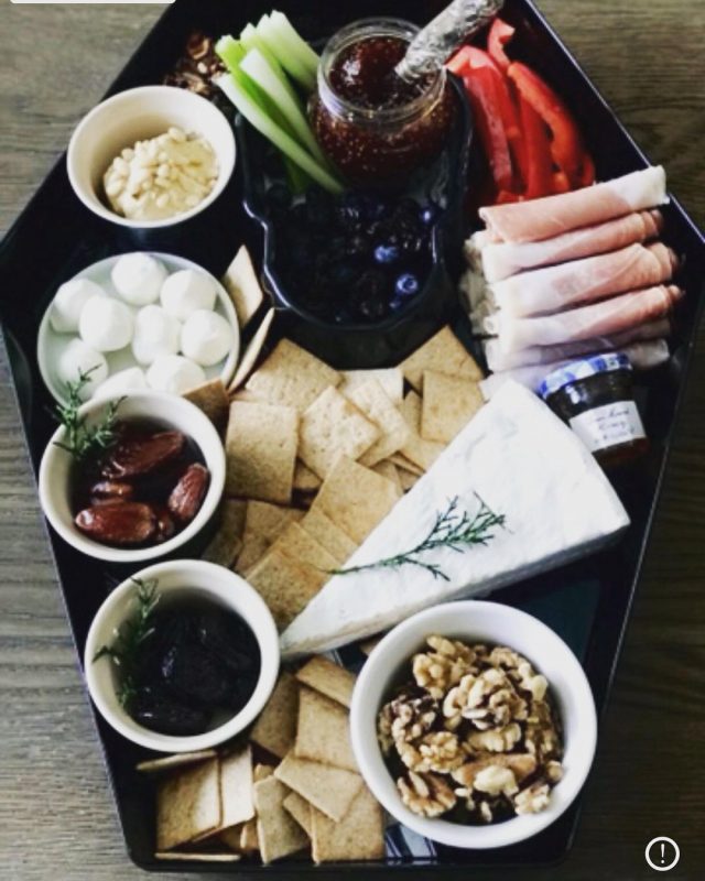 Grazing boards is the artistic version of snacks