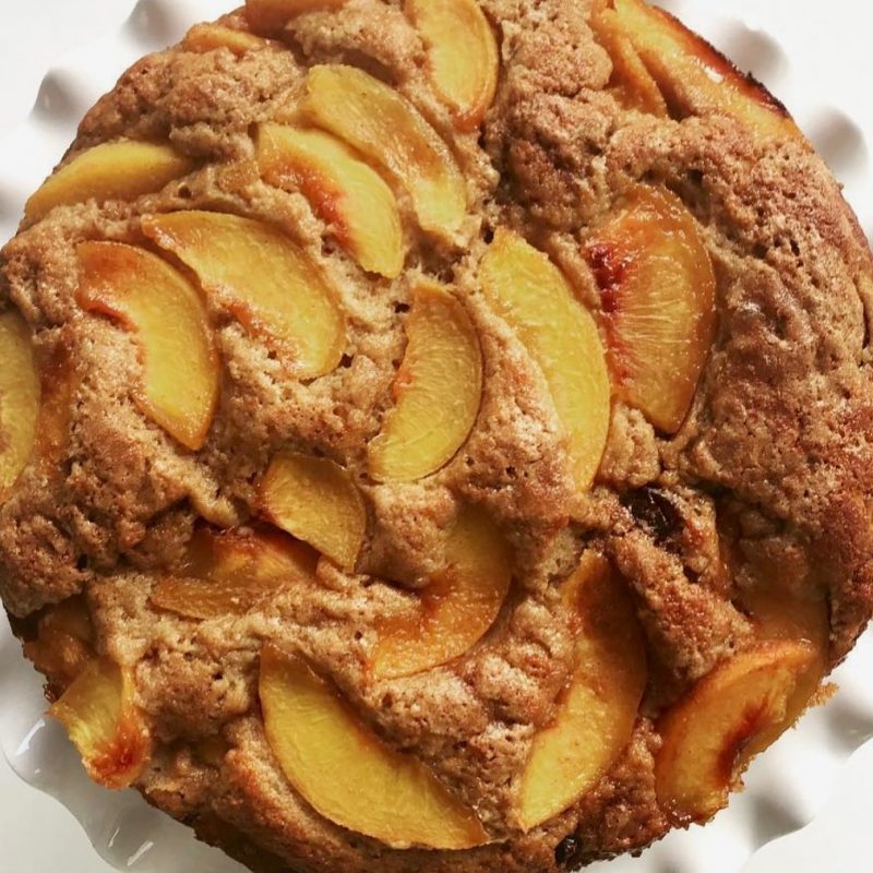 This Peach Cake is Upside Down!